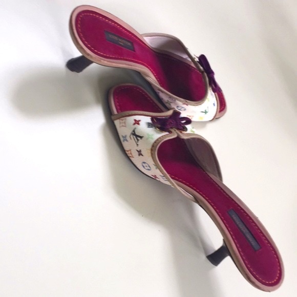Louis Vuitton Multicolor Slides/Sandals/Heels - Picture 3 of 8